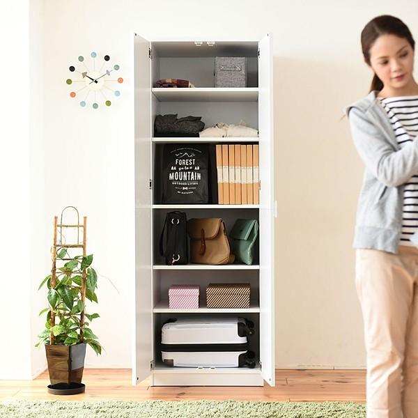 タンス 扉付き 収納棚 ラック クローゼット 仕切り 目隠し ドア 戸 隠せる 見えない 北欧 シンプル おしゃれ スリム 省スペース ロッカー ブラウン 白 ホワイト 【納期A】【jpk-frm-0120】