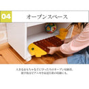 ランドセルラック 本棚 収納棚 ランドセル収納 リビング 学習 子供用 子ども部屋 ワイド ホワイト 白 おしゃれ キャスターつき 北欧 引き出し オープンラック 【納期A】【jpk-frm-0124】