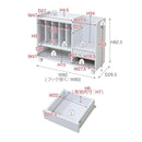 ランドセルラック ランドセル収納棚 キャスター付き ロータイプ おしゃれ 北欧 子供 子ども部屋 キッズ 引き出し オープンラック 本棚 リビング学習 長く使える 【納期A】【jpk-frm-0125】