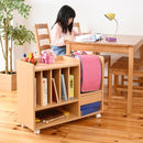 ランドセルラック ランドセル収納棚 キャスター付き ロータイプ おしゃれ 北欧 子供 子ども部屋 キッズ 引き出し オープンラック 本棚 リビング学習 長く使える 【納期A】【jpk-frm-0125】