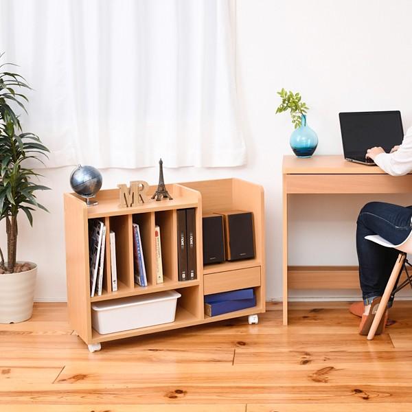 ランドセルラック ランドセル収納棚 キャスター付き ロータイプ おしゃれ 北欧 子供 子ども部屋 キッズ 引き出し オープンラック 本棚 リビング学習 長く使える 【納期A】【jpk-frm-0125】