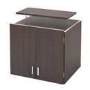 上置き 扉つき 収納 突っ張り 天井 固定 棚 つっぱり 収納棚 おしゃれ スリム 薄型 北欧 ドア付き 取っ手 本棚 2段 耐震 地震対策 防災 白 ホワイト ブラウン 【納期A】【jpk-frm-3004】