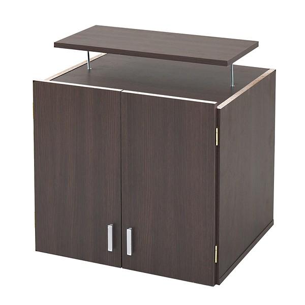 上置き 扉つき 収納 突っ張り 天井 固定 棚 つっぱり 収納棚 おしゃれ スリム 薄型 北欧 ドア付き 取っ手 本棚 2段 耐震 地震対策 防災 白 ホワイト ブラウン 【納期A】【jpk-frm-3004】