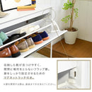 シューズラック 靴箱 玄関収納 下駄箱 ロッカー 薄型 大容量 スリム おしゃれ スタイリッシュ 北欧 鏡面 ミラー フラップ扉 省スペース 使いやすい ワイド 幅広 【納期A】【jpk-fsb-0003】