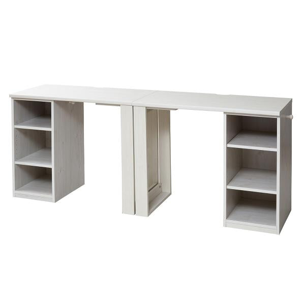 パソコンデスク 勉強机 2個セット シンプル 棚付き PCテーブル 北欧 ナチュラル 学習机 ツイン 子供用 子ども 収納棚 組み合わせ オープンラック コンパクト 【納期A】【jpk-fwd-0001set】