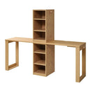 パソコンデスク 勉強机 2個セット シンプル 棚付き PCテーブル 北欧 ナチュラル 学習机 ツイン 子供用 子ども 収納棚 組み合わせ オープンラック コンパクト 【納期A】【jpk-fwd-0001set】