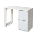 勉強机 学習机 デスク 机 収納チェスト付き 引き出しつき パソコンデスク コンパクト 小型 シンプル 白 ホワイト 北欧 幅90cm 奥行45cm ひとり暮らし 一人 【納期A】【jpk-fwd-0002】