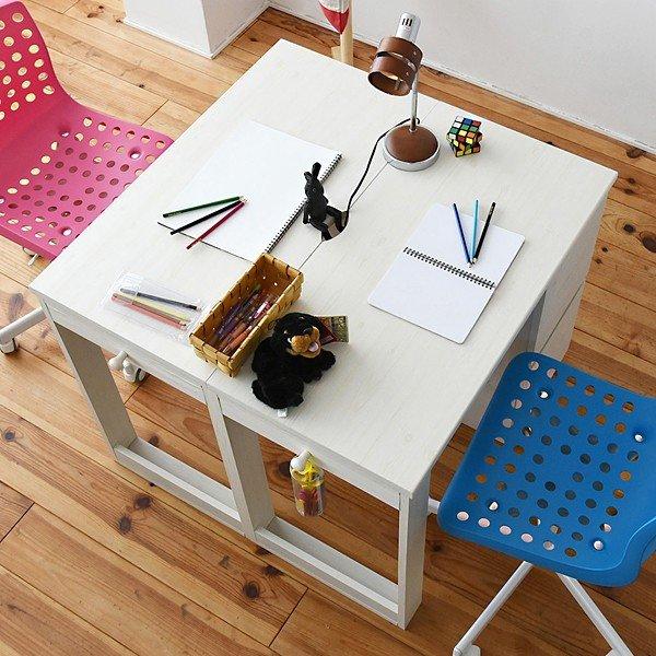 デスクセット 机 ラック付き チェスト 棚 収納 シンプル 北欧 引き出し オープンラック 本棚 勉強机 学習机 パソコンデスク 子供 子ども部屋 白 ホワイト 木目 【納期A】【jpk-fwd-0002set】