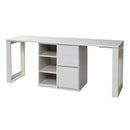 デスクセット 机 ラック付き チェスト 棚 収納 シンプル 北欧 引き出し オープンラック 本棚 勉強机 学習机 パソコンデスク 子供 子ども部屋 白 ホワイト 木目 【納期A】【jpk-fwd-0002set】