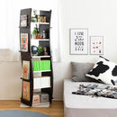 本棚 回転式 360度 ブックラック 回転本棚 収納ラック 棚 収納 モダン おしゃれ スタイリッシュ 北欧 可動棚 組み合わせ 変形 変型 ディスプレイ スリム 分割 【納期A】【jpk-fwd-0209】