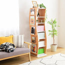 本棚 回転式 360度 ブックラック 回転本棚 収納ラック 棚 収納 モダン おしゃれ スタイリッシュ 北欧 可動棚 組み合わせ 変形 変型 ディスプレイ スリム 分割 【納期A】【jpk-fwd-0209】