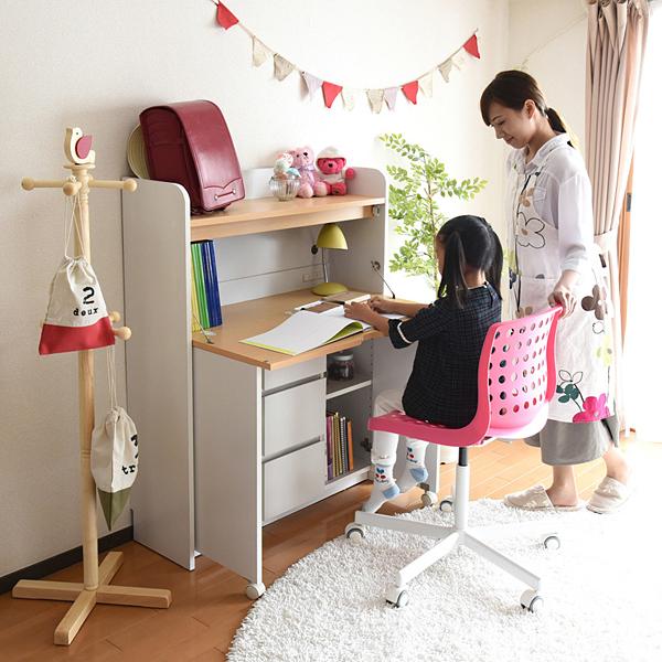 勉強机 シンプル 大学生 中学生 キャスター付き 折りたたみ 大人