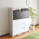 勉強机 シンプル 大学生 中学生 キャスター付き 折りたたみ 大人 デスク おしゃれ 収納 棚 机 北欧 白 ホワイト 書斎 パソコン 【納期A】【jpk-fwd-0278】