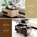 リフティングテーブル ロータイプ ガラス リビング センターテーブル 収納スペース 天板下 昇降 モダン 伸縮 幅80cm オープンラック 背面化粧 北欧 おしゃれ 【納期A】【jpk-fwm-0003】