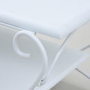 テレビ台 ローボード ヨーロピアン TV台 TVボード 北欧 おしゃれ ガーリー 姫系 アイアン アンティーク風 クラシック レトロ 一人暮らし ワンルーム 白 ホワイト 【納期A】【jpk-iri-0050】