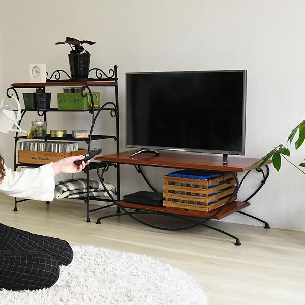 テレビ台 ローボード ヨーロピアン TV台 TVボード 北欧 おしゃれ ガーリー 姫系 アイアン アンティーク風 クラシック レトロ 一人暮らし ワンルーム 白 ホワイト 【納期A】【jpk-iri-0050】