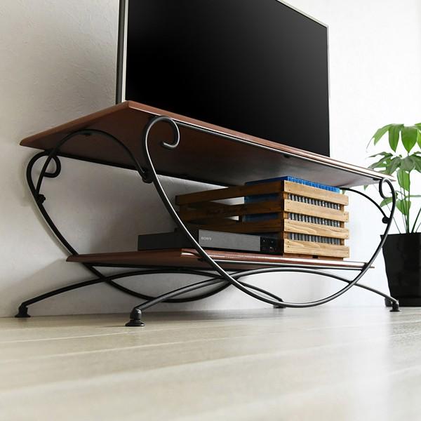 テレビ台 ローボード ヨーロピアン TV台 TVボード 北欧 おしゃれ ガーリー 姫系 アイアン アンティーク風 クラシック レトロ 一人暮らし ワンルーム 白 ホワイト 【納期A】【jpk-iri-0050】