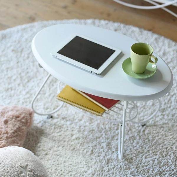 ローテーブル 楕円形 丸型 センターテーブル リビング アイアン アンティーク風 クラシック レトロ 一人暮らし ワンルーム ひとり暮らし 姫系 ガーリー ラック 【納期A】【jpk-iri-0052】