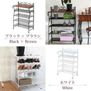 シューズラック 靴箱 オープンラック 北欧 ヨーロピアン 姫系 ガーリー 曲線 フレーム 飾り棚 アイアン 脚 アンティーク風 玄関 収納棚 一人暮らし ワンルーム 【納期A】【jpk-iri-0055】