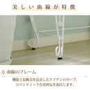 デスク 引き出し 机 ガーリー 姫系 ヨーロピアン 北欧 フェミニン アイアン アンティーク風 PCデスク 一人暮らし ワンルーム 作業台 テーブル 引き出しつき 【納期A】【jpk-iri-1018】