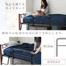 パイプベッド はしご付き シングル ロフト風 ベッドフレーム ひとり暮らし 一人暮らし ワンローム おしゃれ 丈夫 木製 脚 ハイタイプ ロー 切り替え 調整可能 【納期A】【jpk-iri-1042set】