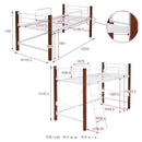 パイプベッド はしご付き シングル ロフト風 ベッドフレーム ひとり暮らし 一人暮らし ワンローム おしゃれ 丈夫 木製 脚 ハイタイプ ロー 切り替え 調整可能 【納期A】【jpk-iri-1042set】