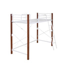 ロフトベッド パイプベッド はしご 梯子 おしゃれ 階段 シンプル 大人用 シングル 北欧 一人暮らし 木製 脚 ナチュラル デスクスタイル ソファ 収納スペース 【納期A】【jpk-iri-1043set】