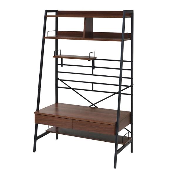 パソコンデスク 棚付き ハイタイプ ロータイプ 高さ変更 調整 調節 座卓 北欧 おしゃれ 引き出し A4 収納可能 PCデスク 作業台 机 テーブル 収納棚 仕事机 書斎 【納期A】【jpk-kks-0014】