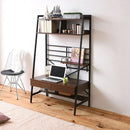 パソコンデスク 棚付き ハイタイプ ロータイプ 高さ変更 調整 調節 座卓 北欧 おしゃれ 引き出し A4 収納可能 PCデスク 作業台 机 テーブル 収納棚 仕事机 書斎 【納期A】【jpk-kks-0014】