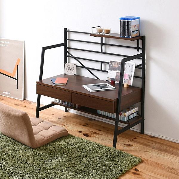 パソコンデスク 机 高さ変更 調節 可能 座卓 椅子に座って使う 作業台 テーブル PCデスク コンパクト 棚つき おしゃれ 引き出し A4 収納 高さ調整 スチール 北欧 【納期A】【jpk-kks-0015】