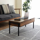 昇降式テーブル 引き出し 収納 ローテーブル リモートワーク リフトアップテーブル パソコンデスク パソコンテーブル リビングテーブル センターテーブル 【納期A】【jpk-kks-0023】