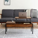 昇降式テーブル 引き出し 収納 ローテーブル リモートワーク リフトアップテーブル パソコンデスク パソコンテーブル リビングテーブル センターテーブル 【納期A】【jpk-kks-0023】