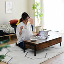 昇降テーブル おしゃれ 収納 脚 ローテーブル 在宅ワーク リフトアップテーブル PC デスク センターテーブル 昇降デスク ビンテージ風 天板 インダストリアル 【納期A】【jpk-kks-0024】