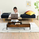 昇降テーブル おしゃれ 収納 脚 ローテーブル 在宅ワーク リフトアップテーブル PC デスク センターテーブル 昇降デスク ビンテージ風 天板 インダストリアル 【納期A】【jpk-kks-0024】