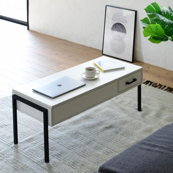 リフティングテーブル サイドテーブル センターテーブル リビングテーブル ローテーブル 引き出し 収納スペース 木目 カフェ風 おしゃれ 北欧 ナチュラル 【納期A】【jpk-kks-0025】