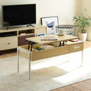 リフティングテーブル サイドテーブル センターテーブル リビングテーブル ローテーブル 引き出し 収納スペース 木目 カフェ風 おしゃれ 北欧 ナチュラル 【納期A】【jpk-kks-0025】