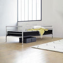 ベッドフレーム フレームのみ デイベッド ソファ 2way おしゃれ スタイリッシュ モダン アーバン 都会風 デザイン セミシングル 2人掛け 高級感 マットレス別売 【納期A】【jpk-kks-0026】