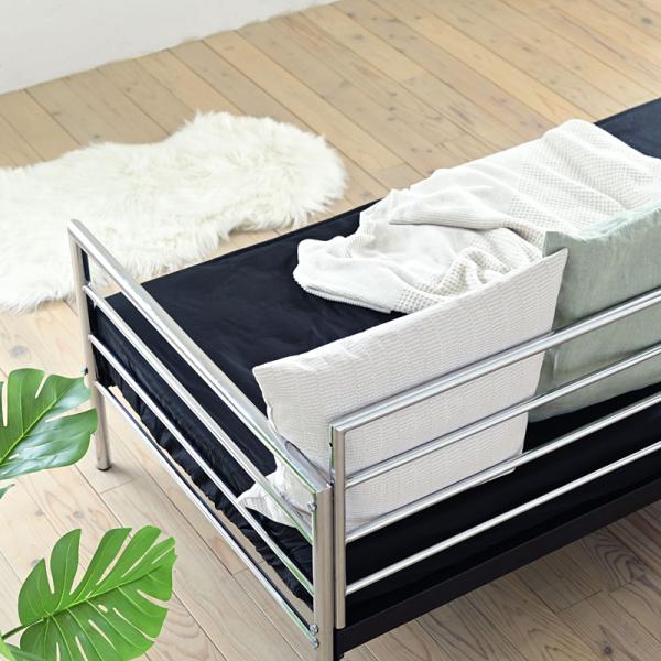 ベッドフレーム フレームのみ デイベッド ソファ 2way おしゃれ スタイリッシュ モダン アーバン 都会風 デザイン セミシングル 2人掛け 高級感 マットレス別売 【納期A】【jpk-kks-0026】