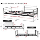 ベッドフレーム フレームのみ デイベッド ソファ 2way おしゃれ スタイリッシュ モダン アーバン 都会風 デザイン セミシングル 2人掛け 高級感 マットレス別売 【納期A】【jpk-kks-0026】