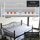 デイベッド ベッドフレーム 北欧 姫系 ヨーロピアン かわいい カフェ風 アイアン ソファーベッド ガーリー フェミニン 床下収納 高さ変更 白 ホワイト ピンク 【納期A】【jpk-lng-0002】