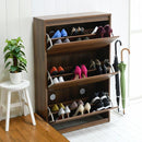 シューズラック スリム 省スペース 薄型 スリム 靴箱 シューズボックス おしゃれ 北欧 木製 幅 80cm 奥行 30cm 収納 下駄箱 ワイド 大容量 白 ホワイト 茶色 【納期A】【jpk-mhv-0016】