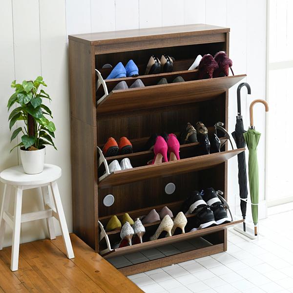 シューズラック スリム 省スペース 薄型 スリム 靴箱 シューズボックス