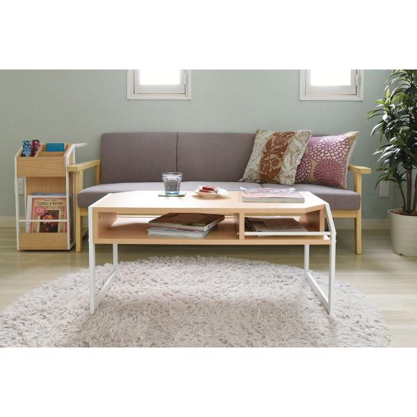センターテーブル 木製 スチール おしゃれ 収納スペース ローテーブル センターテーブル リビングテーブル 北欧 ナチュラル 【納期A】【jpk-rt-007】