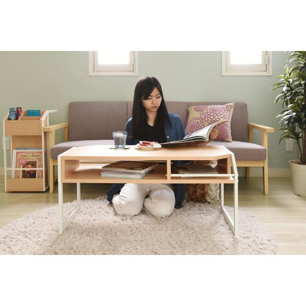 センターテーブル 木製 スチール おしゃれ 収納スペース ローテーブル センターテーブル リビングテーブル 北欧 ナチュラル 【納期A】【jpk-rt-007】
