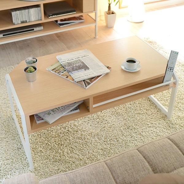 センターテーブル 木製 スチール おしゃれ 収納スペース ローテーブル センターテーブル リビングテーブル 北欧 ナチュラル 【納期A】【jpk-rt-007】