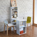 勉強机 シンプル デスク 大人用 パソコンデスク 組み合わせ 変形 大学生 中学生 子供 子ども デスク おしゃれ 収納 本棚 ラック 作業机 北欧 白 ホワイト 茶色 【納期A】【jpk-sgt-0124】