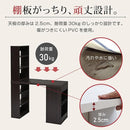 勉強机 シンプル デスク 大人用 パソコンデスク 組み合わせ 変形 大学生 中学生 子供 子ども デスク おしゃれ 収納 本棚 ラック 作業机 北欧 白 ホワイト 茶色 【納期A】【jpk-sgt-0124】