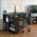 勉強机 シンプル デスク 大人用 パソコンデスク 組み合わせ 変形 大学生 中学生 子供 子ども デスク おしゃれ 収納 本棚 ラック 作業机 北欧 白 ホワイト 茶色 【納期A】【jpk-sgt-0124】