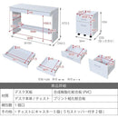 机 パソコンデスク チェスト 棚つき 収納 キャスター PCデスク 勉強机 事務机 学習机 シンプル 作業台 幅 100cm 引き出し サイドチェスト ワゴン 白 ホワイト 茶 【納期A】【jpk-sgt-0125】