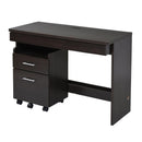 机 パソコンデスク チェスト 棚つき 収納 キャスター PCデスク 勉強机 事務机 学習机 シンプル 作業台 幅 100cm 引き出し サイドチェスト ワゴン 白 ホワイト 茶 【納期A】【jpk-sgt-0125】